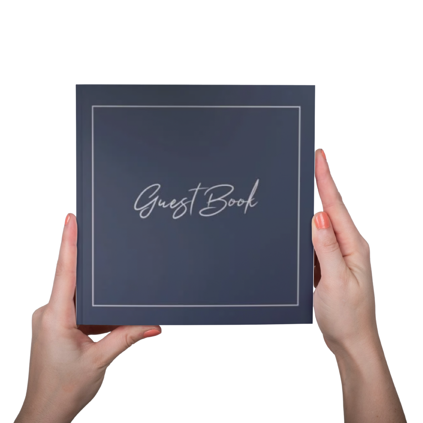 Gästbok Marin Engelska - Blå layout insida